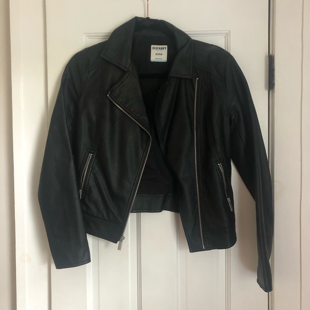 Old navy leather jacket - XS